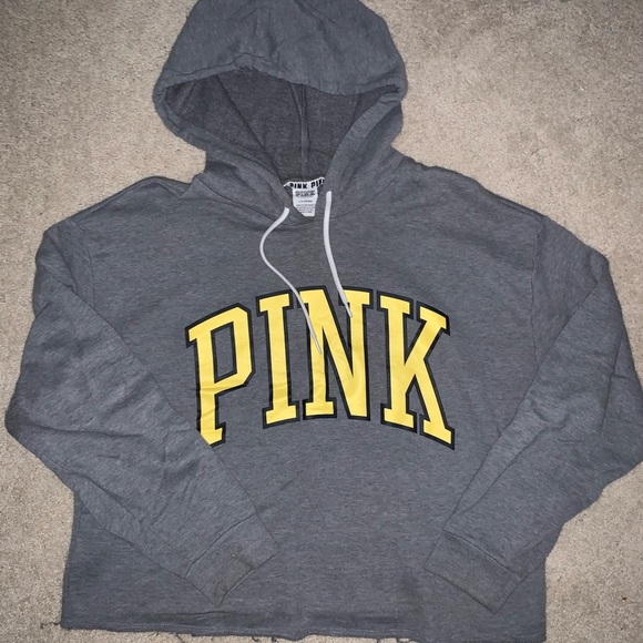 PINK Crop Hoodie - Picture 1 of 1